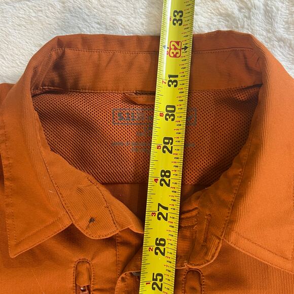 5.11 Large Tactical Series Mens Orange Conceal Shirt Vented Button Up - Picture 8 of 10